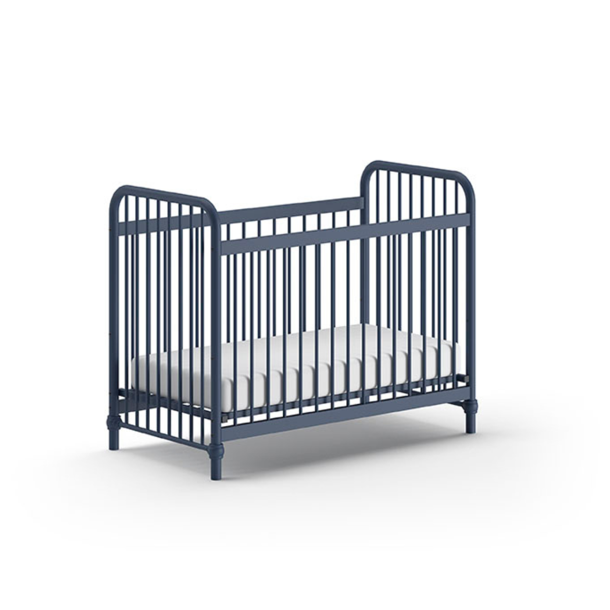 VIPACK JAXX BRONXX industrial metal Cot 120 x 60cm matt blue