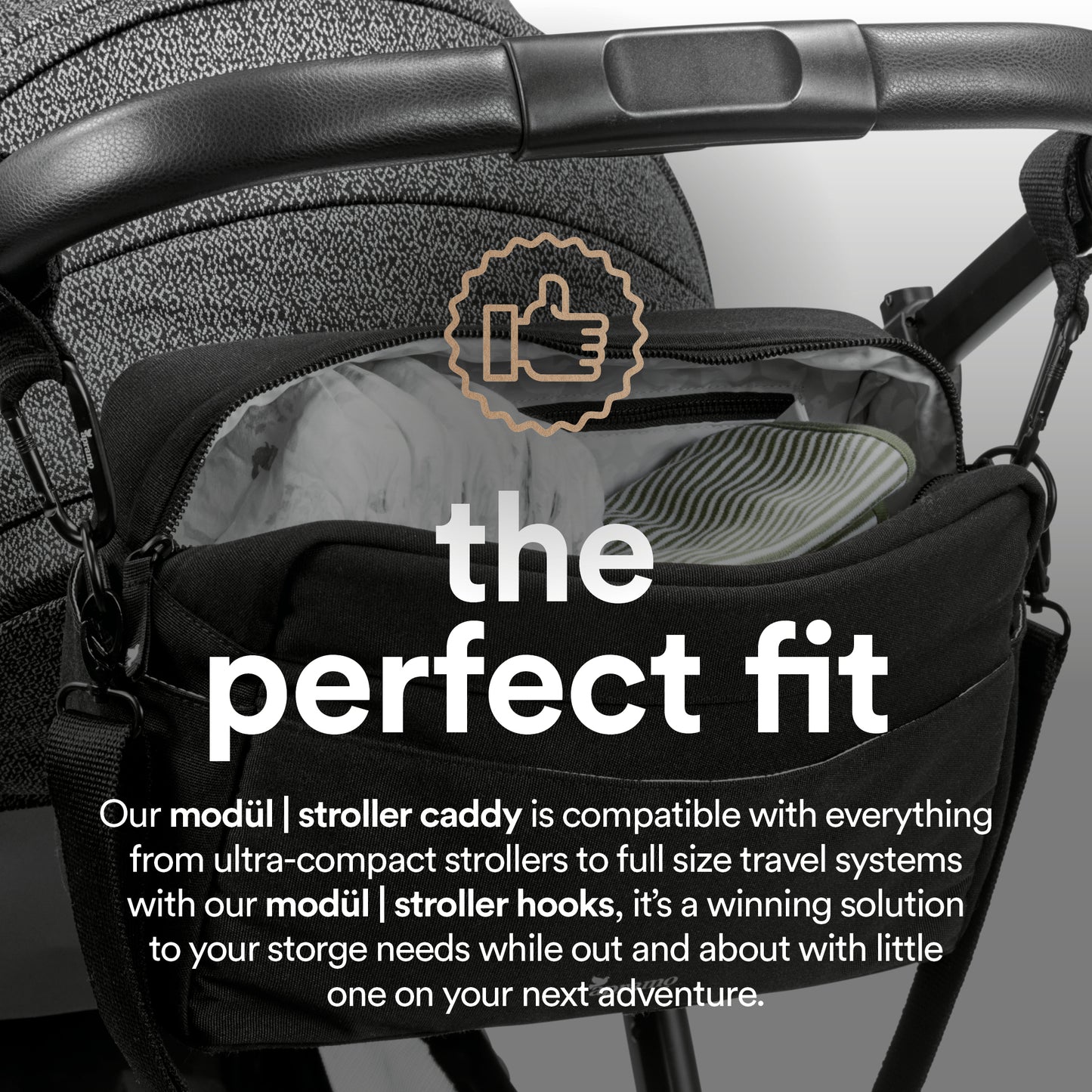 apramo modül universal stroller caddy