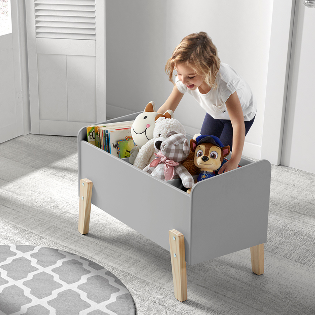VIPACK JAXX KIDDY toy box cool grey