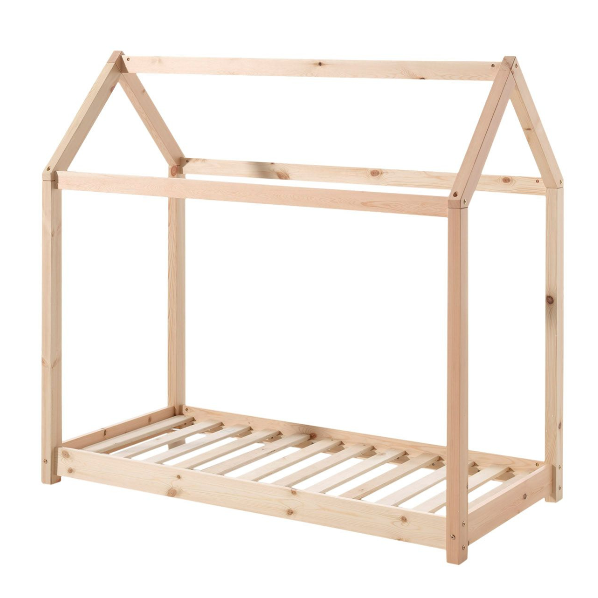 VIPACK JAXX CABANE Shelley toddler house bed 140 x 70cm natural