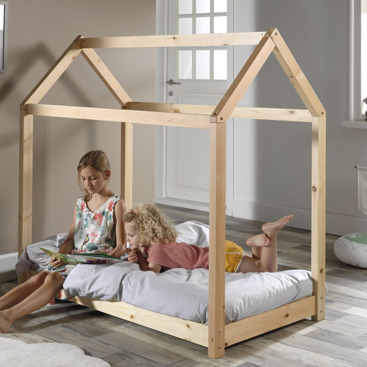 VIPACK JAXX CABANE Shelley toddler house bed 140 x 70cm natural
