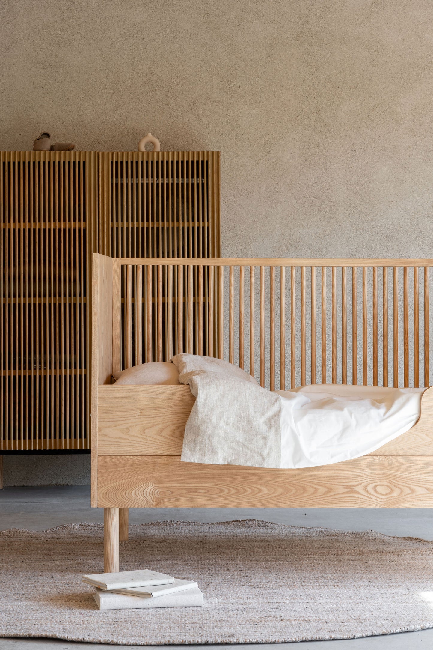 Quax Hai No Ki Convertible Cot Bed - 140 x 70 cm Natural Ash