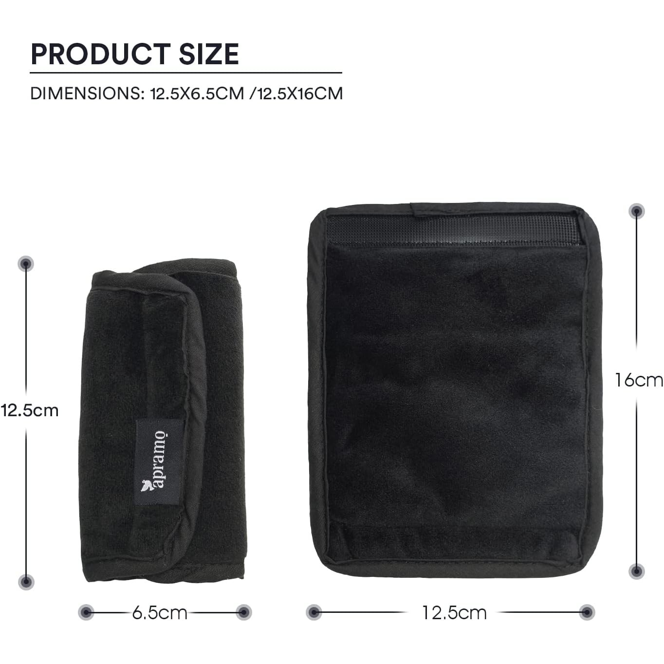 apramo universal shoulder pads for car seat or stroller (2 Pack)