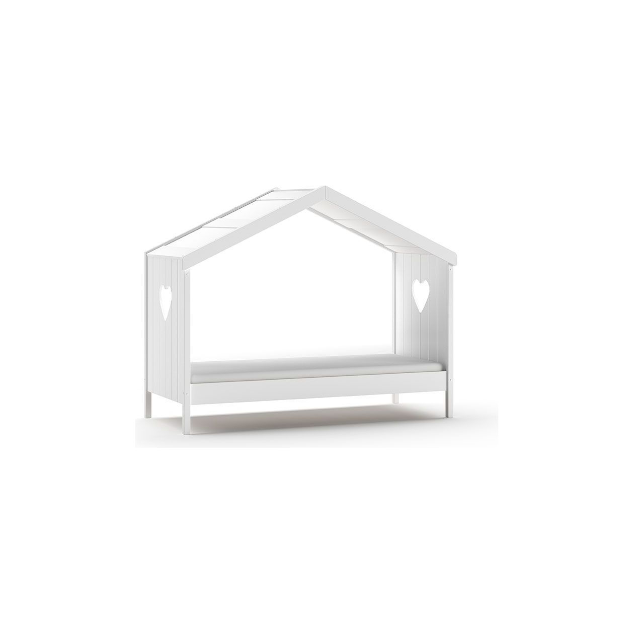 VIPACK AMORI house bed without back panel 90 X 200cm white
