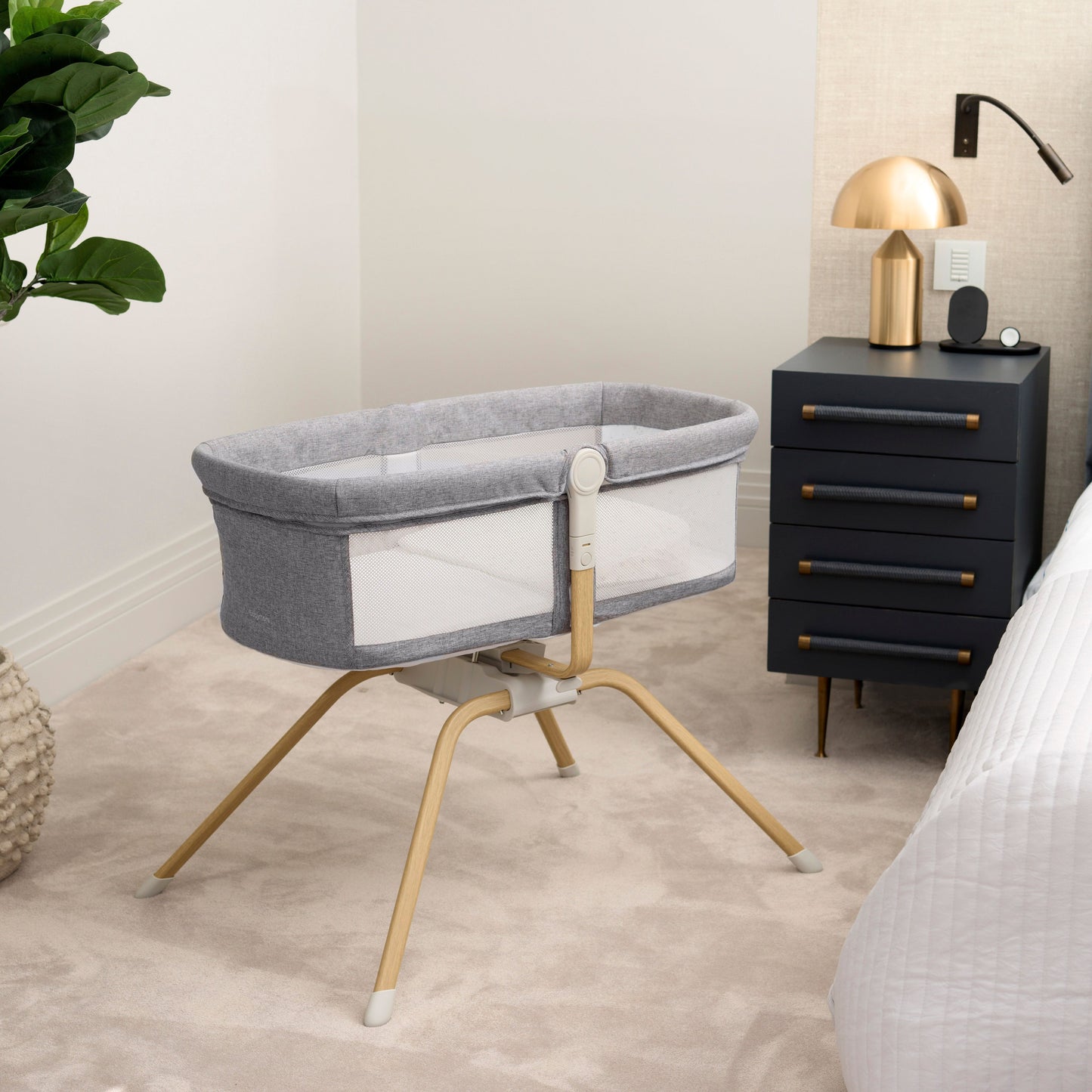 Babymore Air Motion Gliding Crib Slate