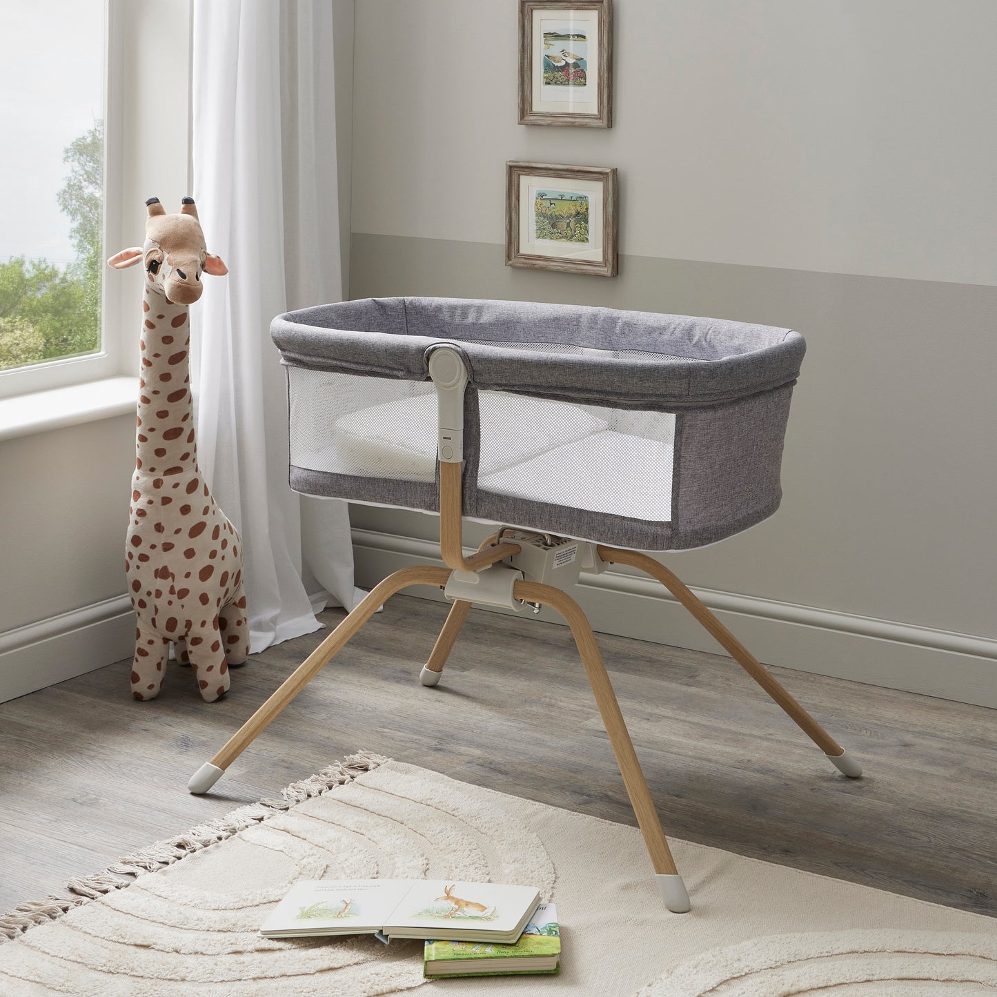 Babymore Air Motion Gliding Crib Slate