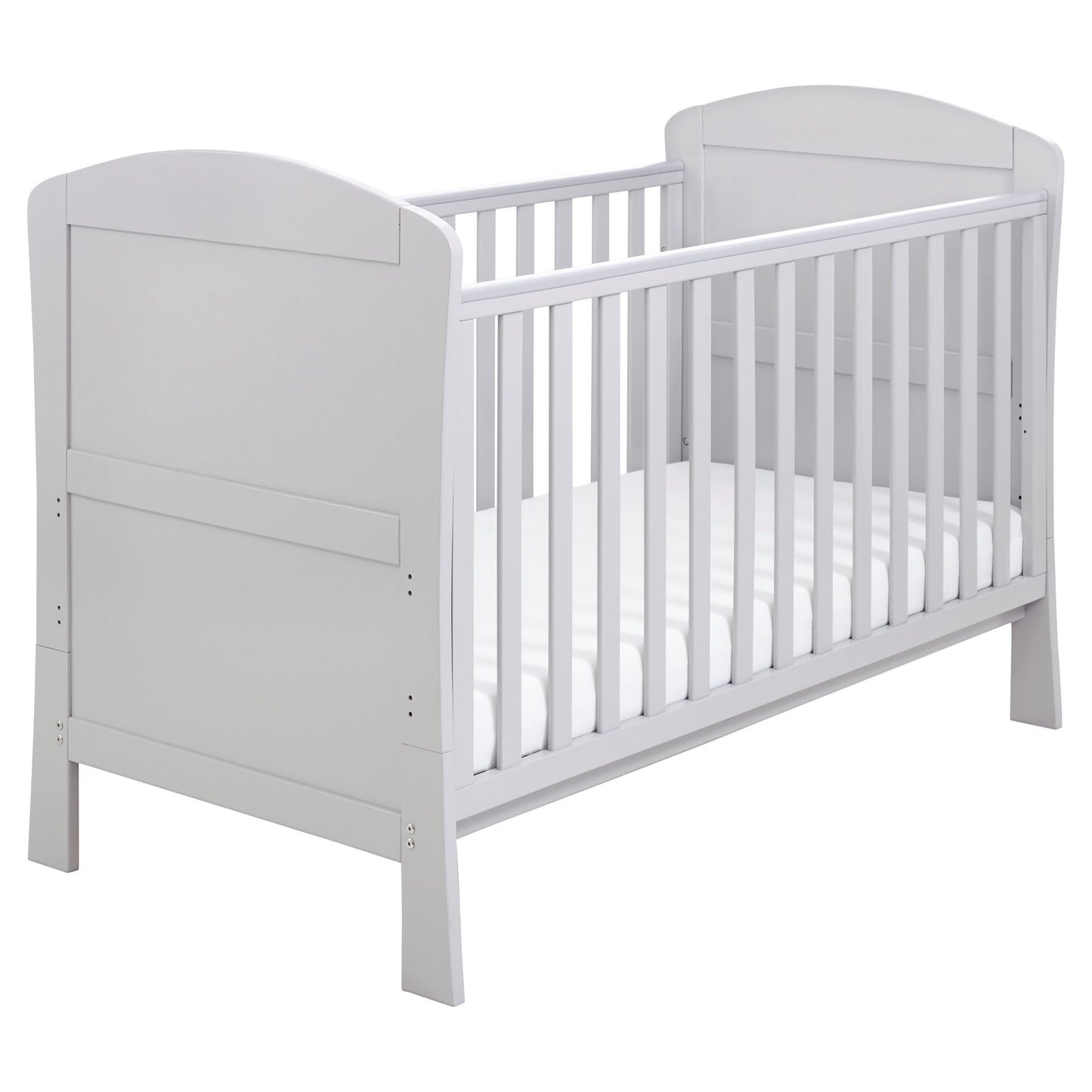 Babymore Aston Drop Side Cot Bed 140 x 70cm Grey