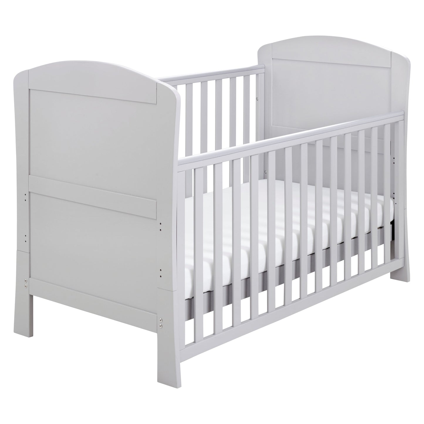 Babymore Aston Drop Side Cot Bed 140 x 70cm Grey