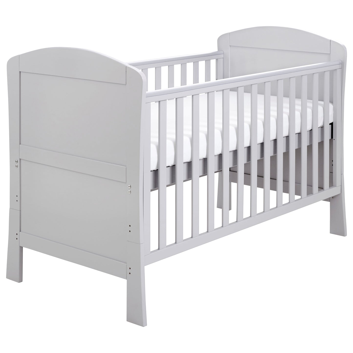 Babymore Aston Drop Side Cot Bed 140 x 70cm Grey