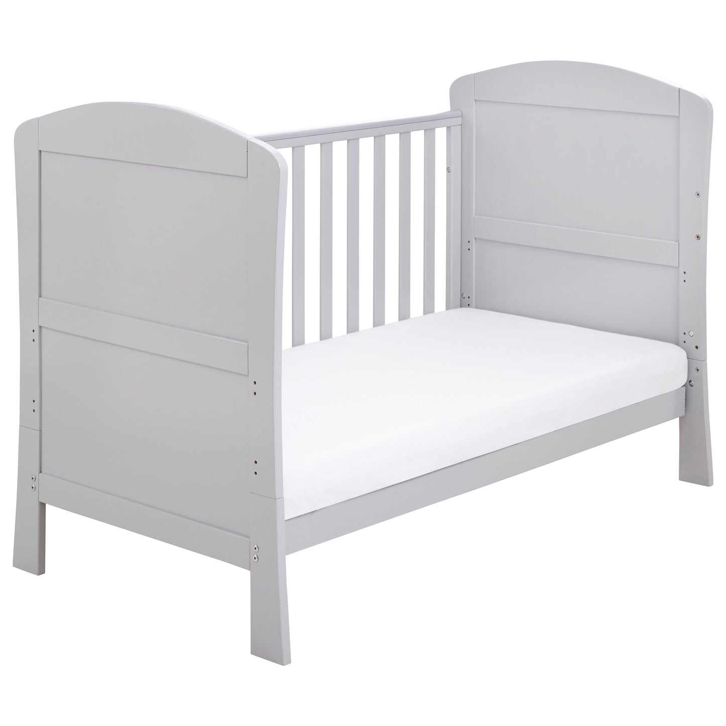 Babymore Aston Drop Side Cot Bed 140 x 70cm Grey