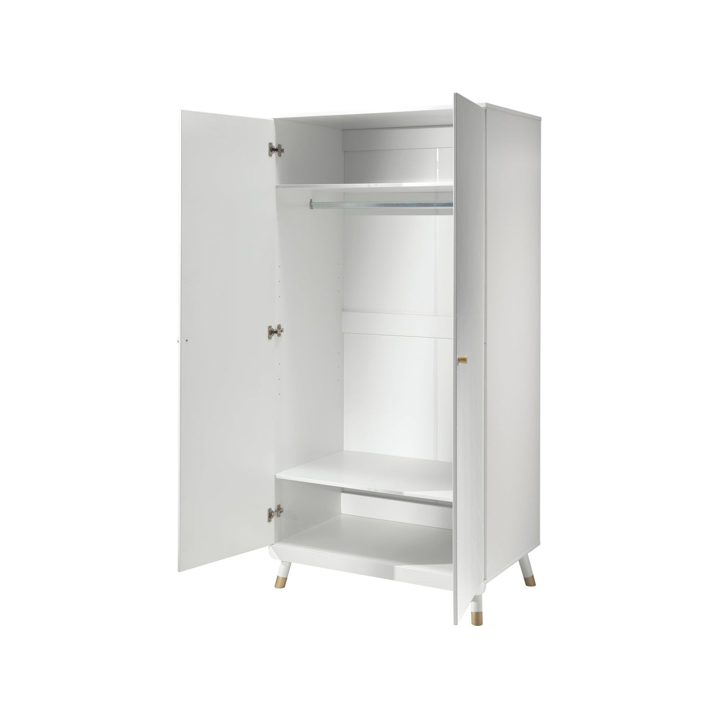 JAXX BILLY 3 piece room set white with 2 door wardrobe