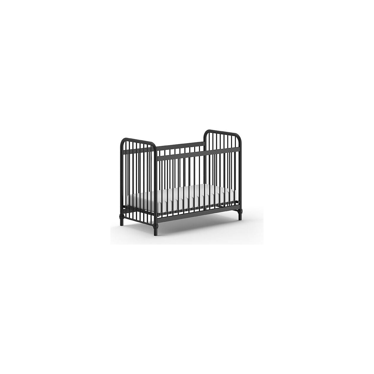 VIPACK JAXX BRONXX industrial metal Cot 120 x 60cm matt black