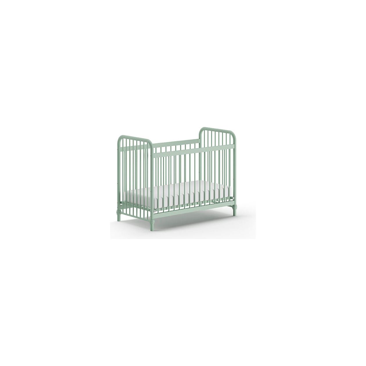 VIPACK JAXX BRONXX industrial metal Cot 120 x 60cm matt olive green