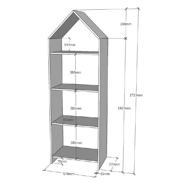 VIPACK JAXX CASAMI open wardrobe white