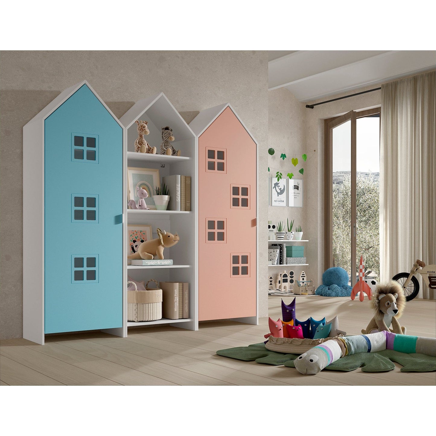 JAXX CASAMI BRUGES 3 piece wardrobe set pink & blue