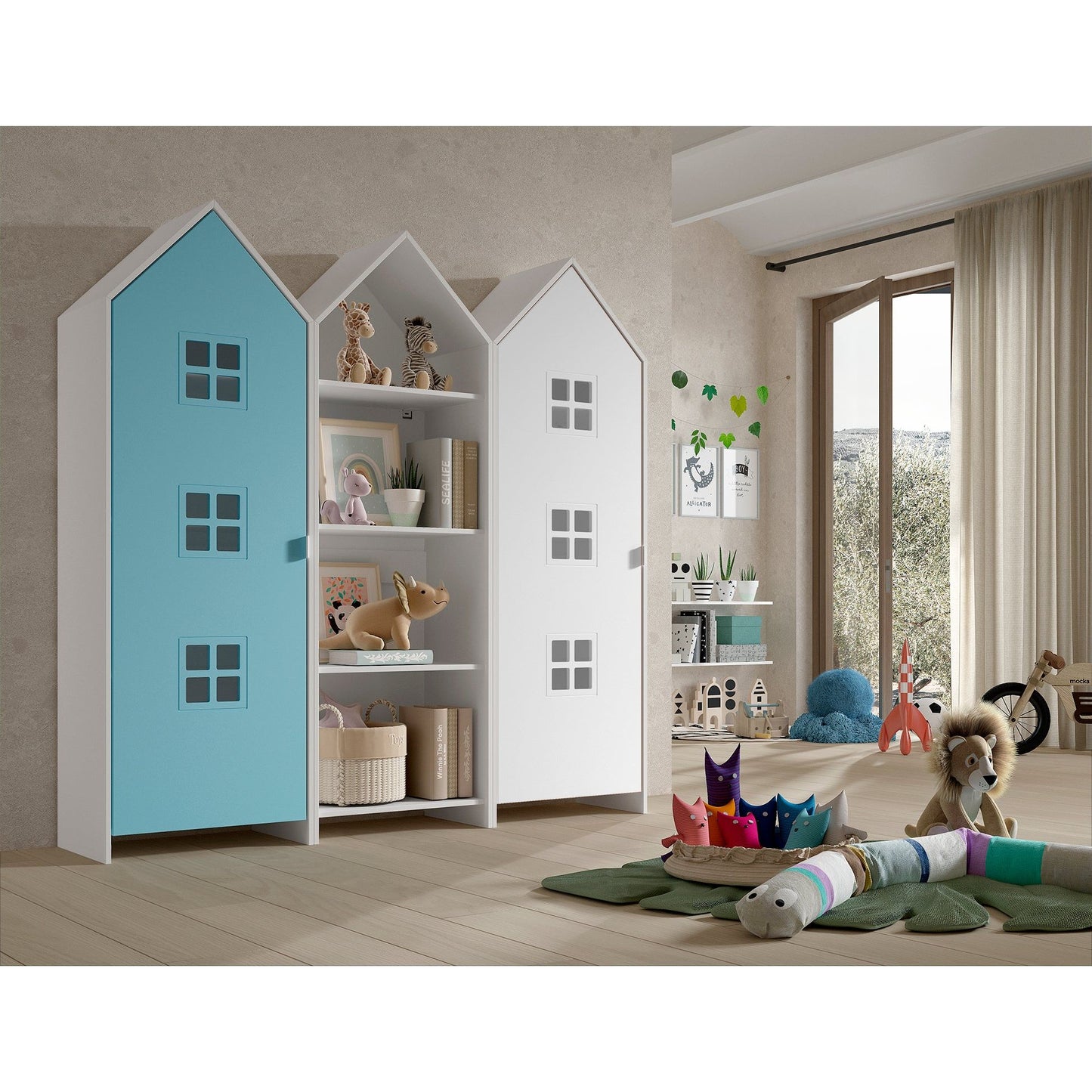 JAXX CASAMI BRUGES 3 piece wardrobe set blue & white