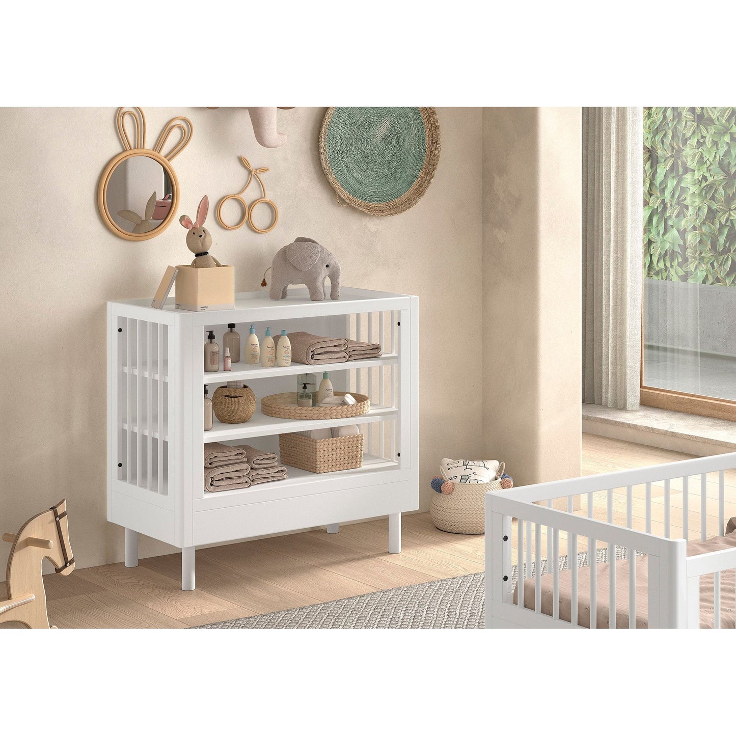 VIPACK JAXX FORREST changing table beech white