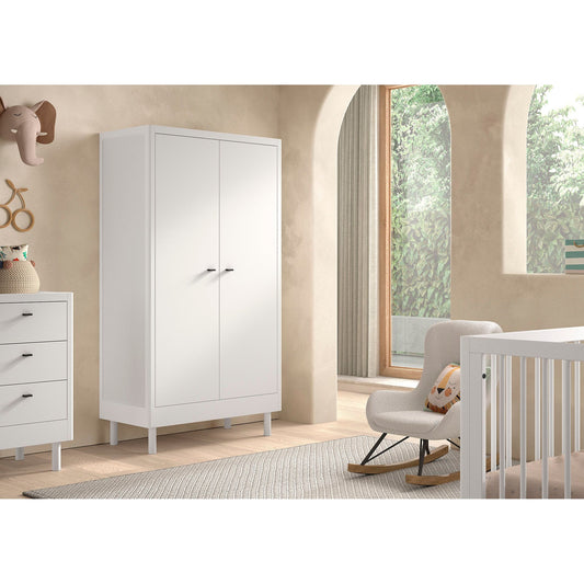 VIPACK JAXX FORREST 2 door wardrobe beech white