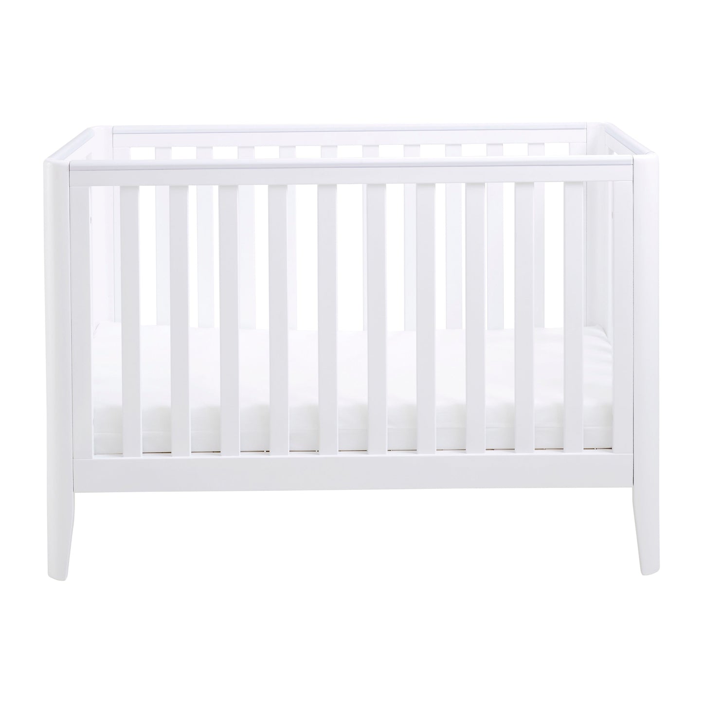 Babymore Iris Cot Bed 120 x 60cm White