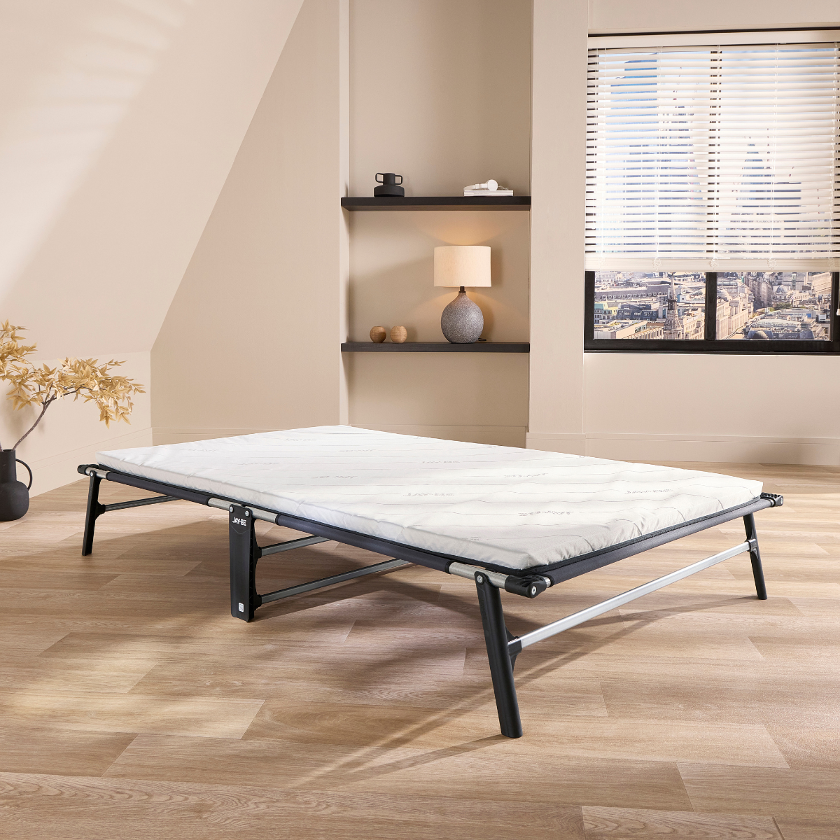 Jay-Be CE120 Compact Folding Bed with Comfort Mattress - Small Double