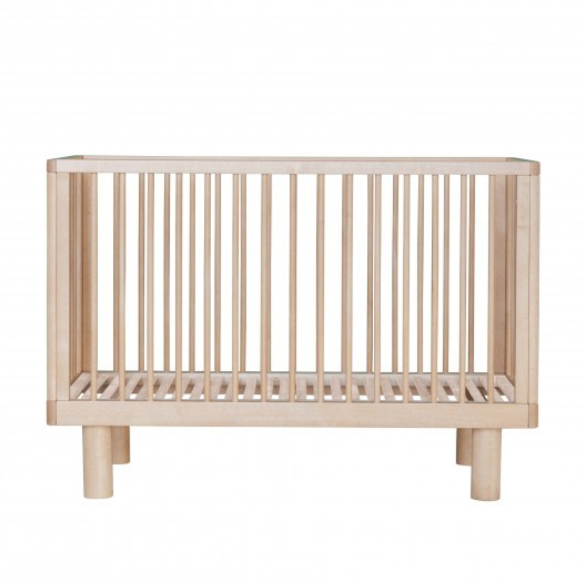 KARL & FRIC Nox cot 120 x 60cm natural wood inc conversion rail