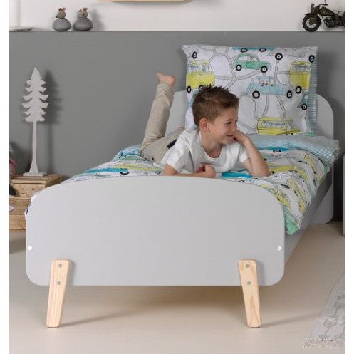 VIPACK KIDDY European single bed 90 X 200cm cool grey