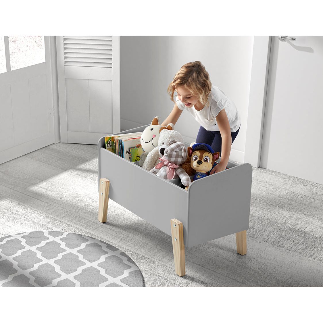 VIPACK JAXX KIDDY toy box cool grey