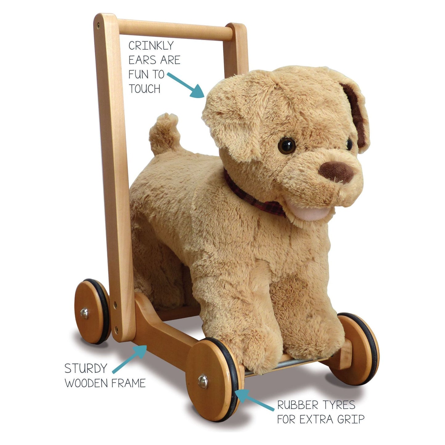 Little Bird Told Me Dexter Dog Push Along Baby Walker