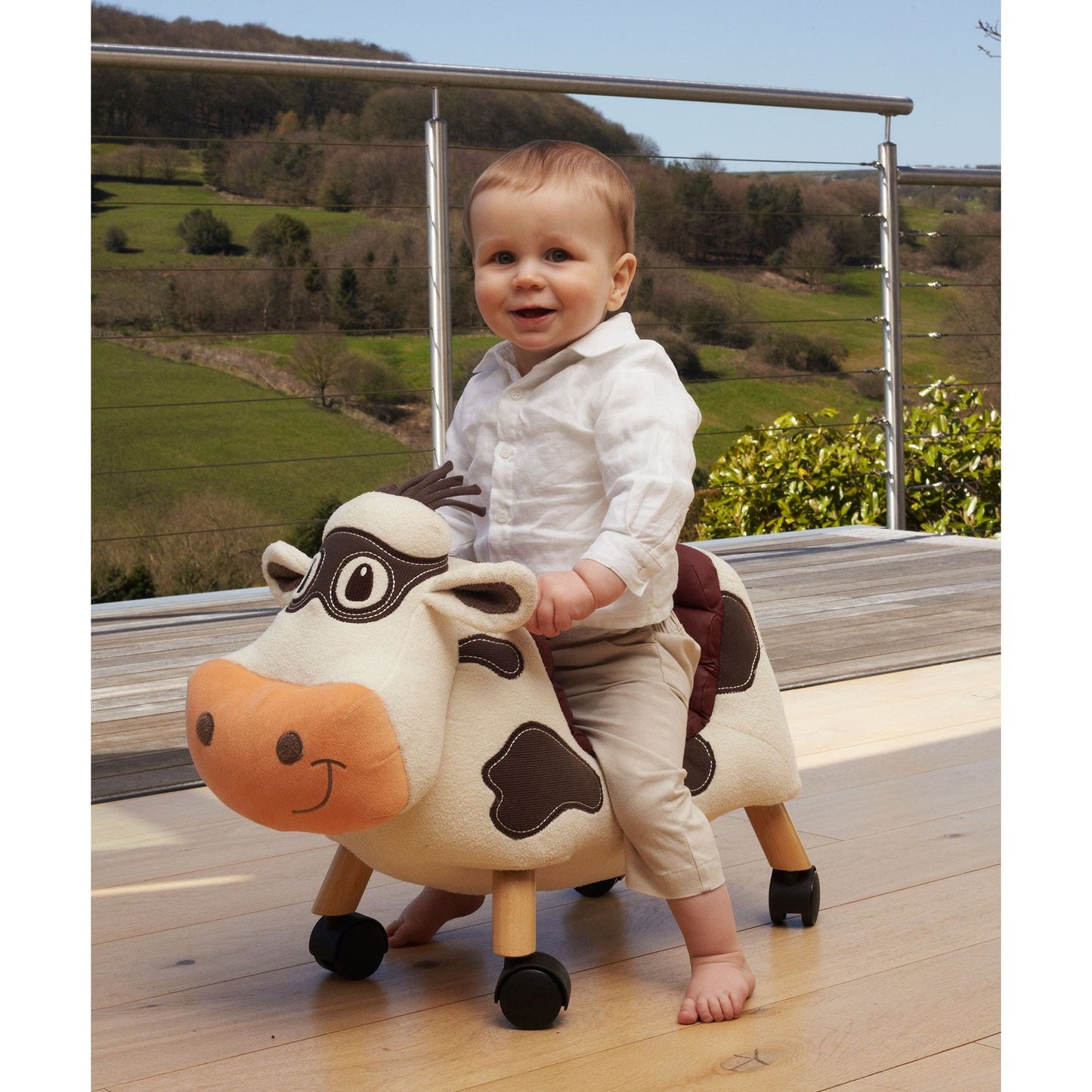 Little Bird Told Me Moobert Cow Ride On Toy (12m+)
