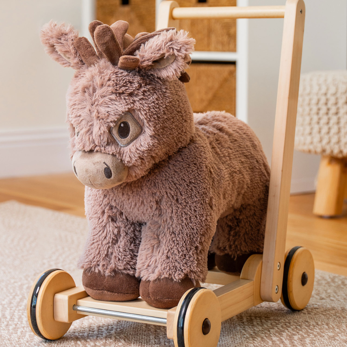 Little Bird Told Me Norbert Donkey Push Along Baby Walker