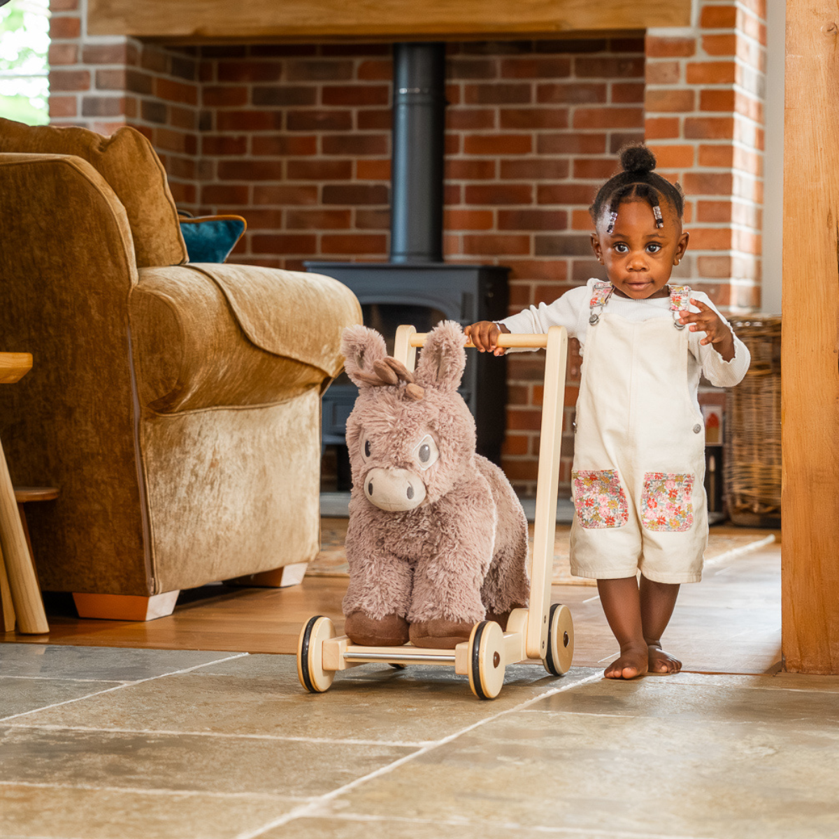 Little Bird Told Me Norbert Donkey Push Along Baby Walker