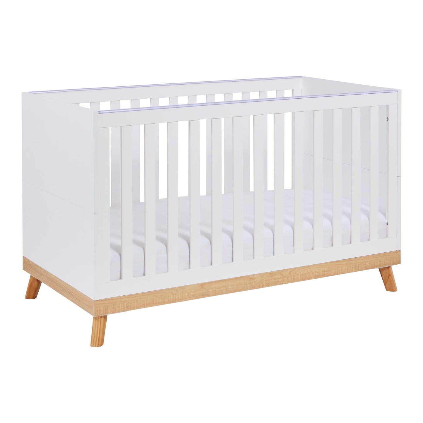 Babymore Mona Cot Bed 140 x 70cm White