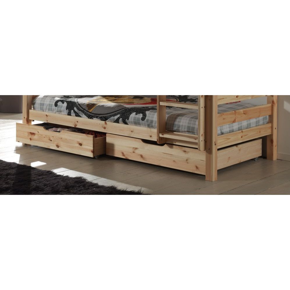 VIPACK PINO pair of drawers for bunk beds natural