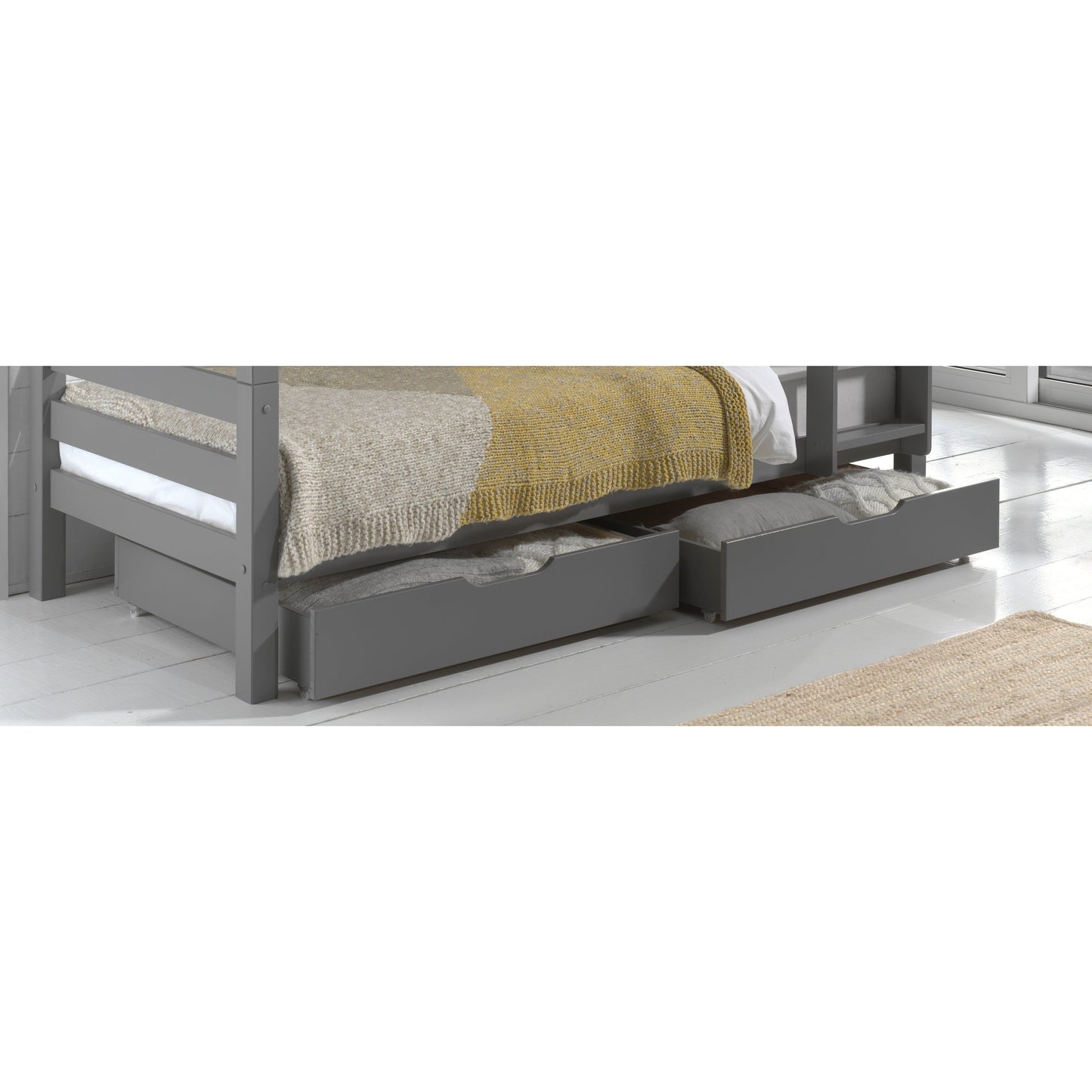 VIPACK PINO pair of drawers for bunk beds grey
