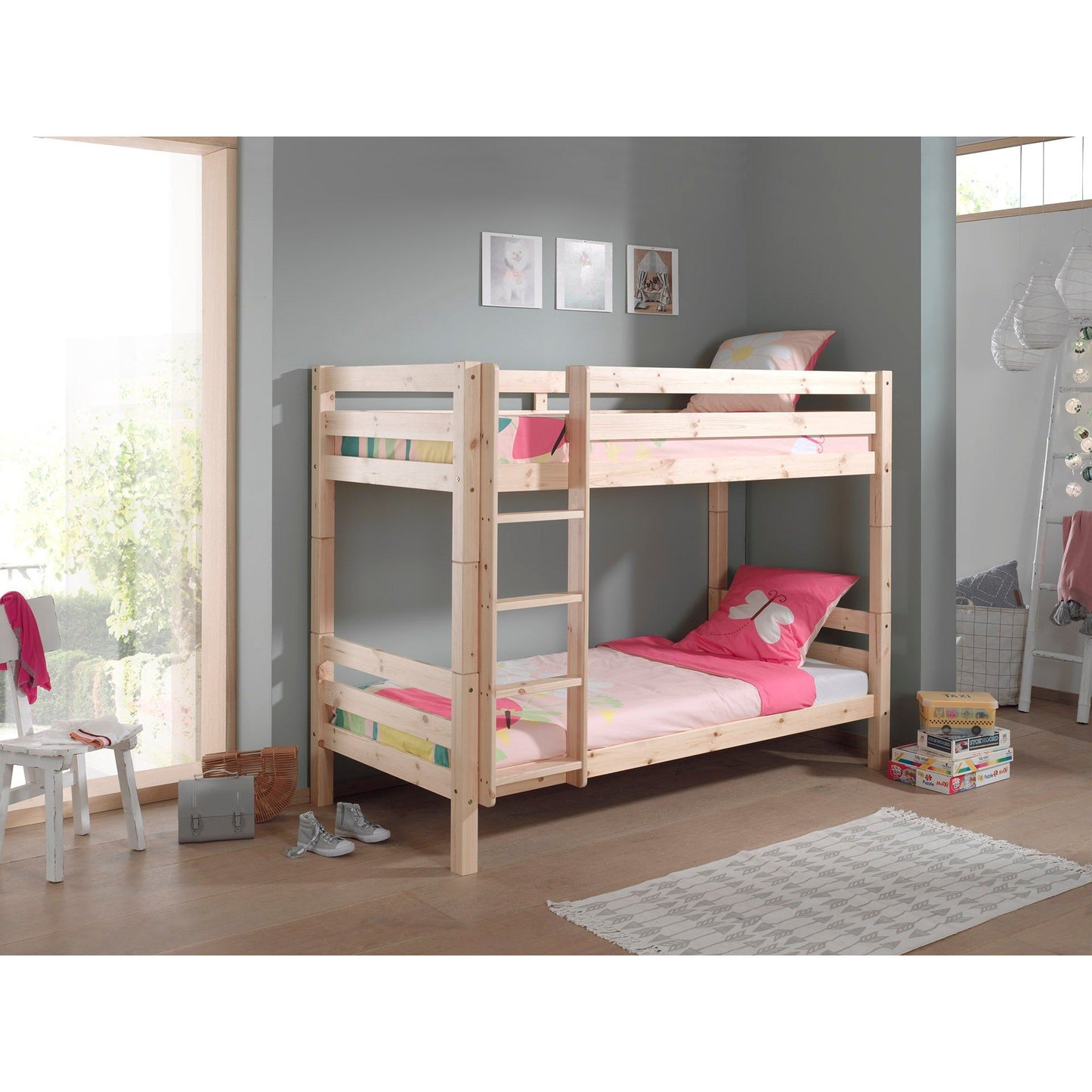 VIPACK PINO bunk bed 90 X 200cm natural