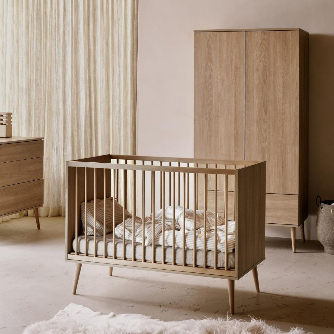 Quax Flow Cot 120 x 60cm Honey Ash