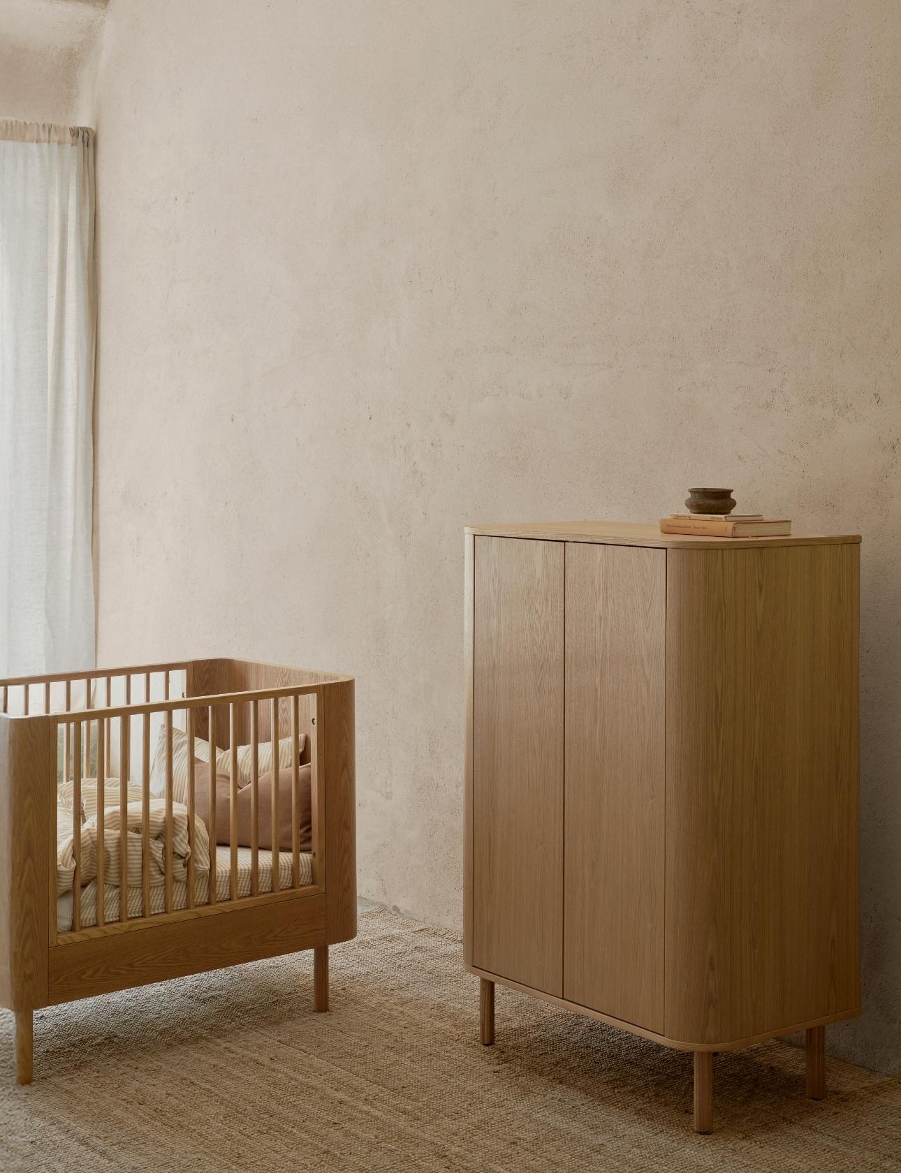 Quax Yume Wardrobe Flat Doors Natural Ash