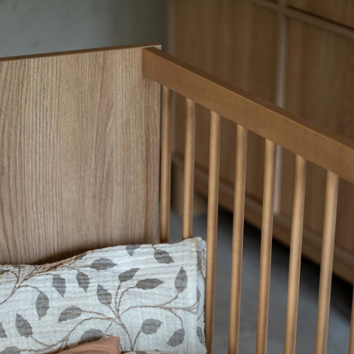 Quax Kyo Convertible Cot Bed 120 x 70cm Honey Ash