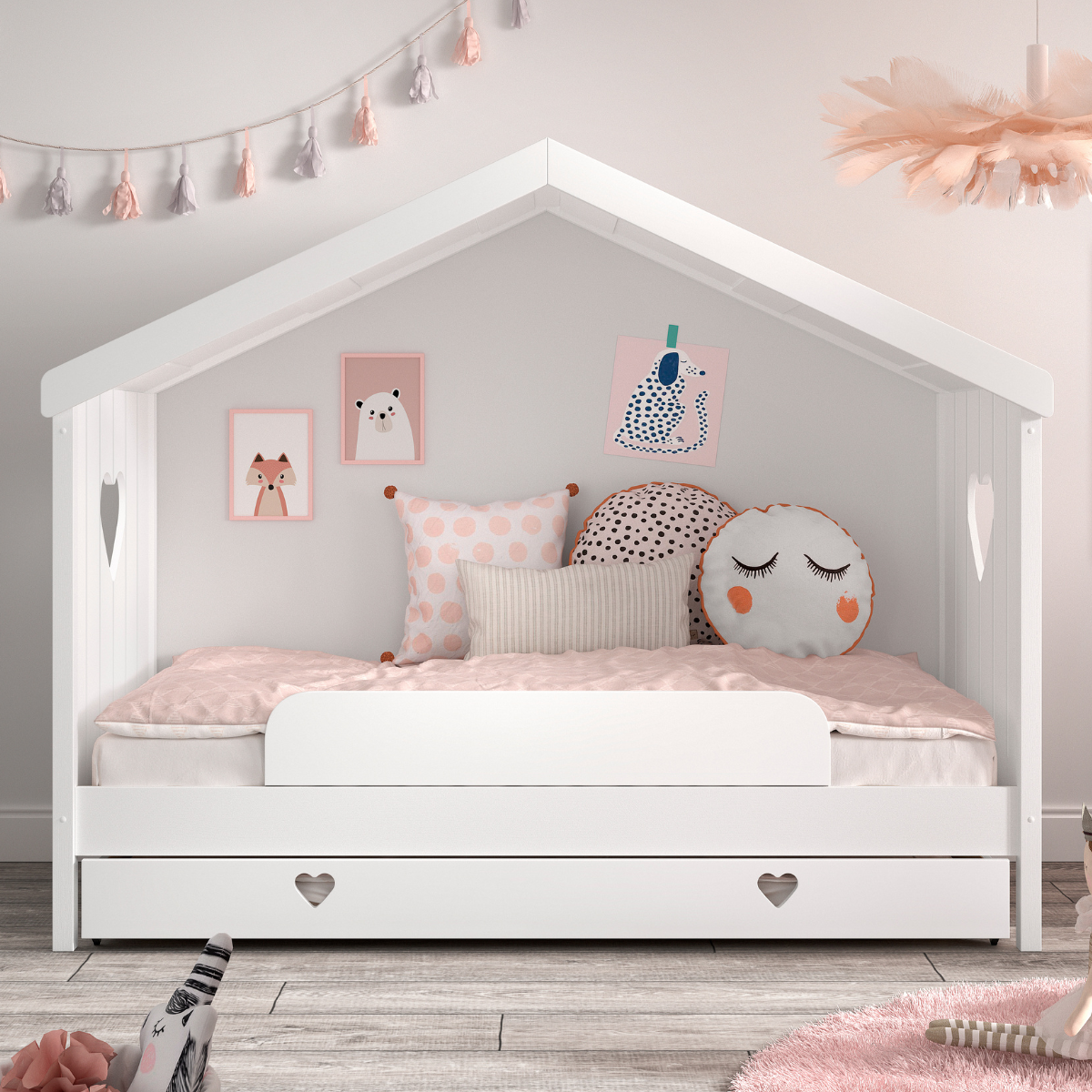 VIPACK under bed drawer for Amori house bed white