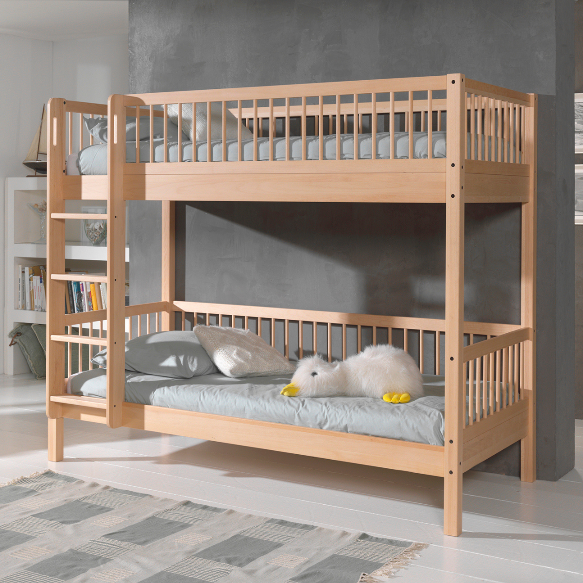 VIPACK FORREST European bunk bed 90 x 200cm natural