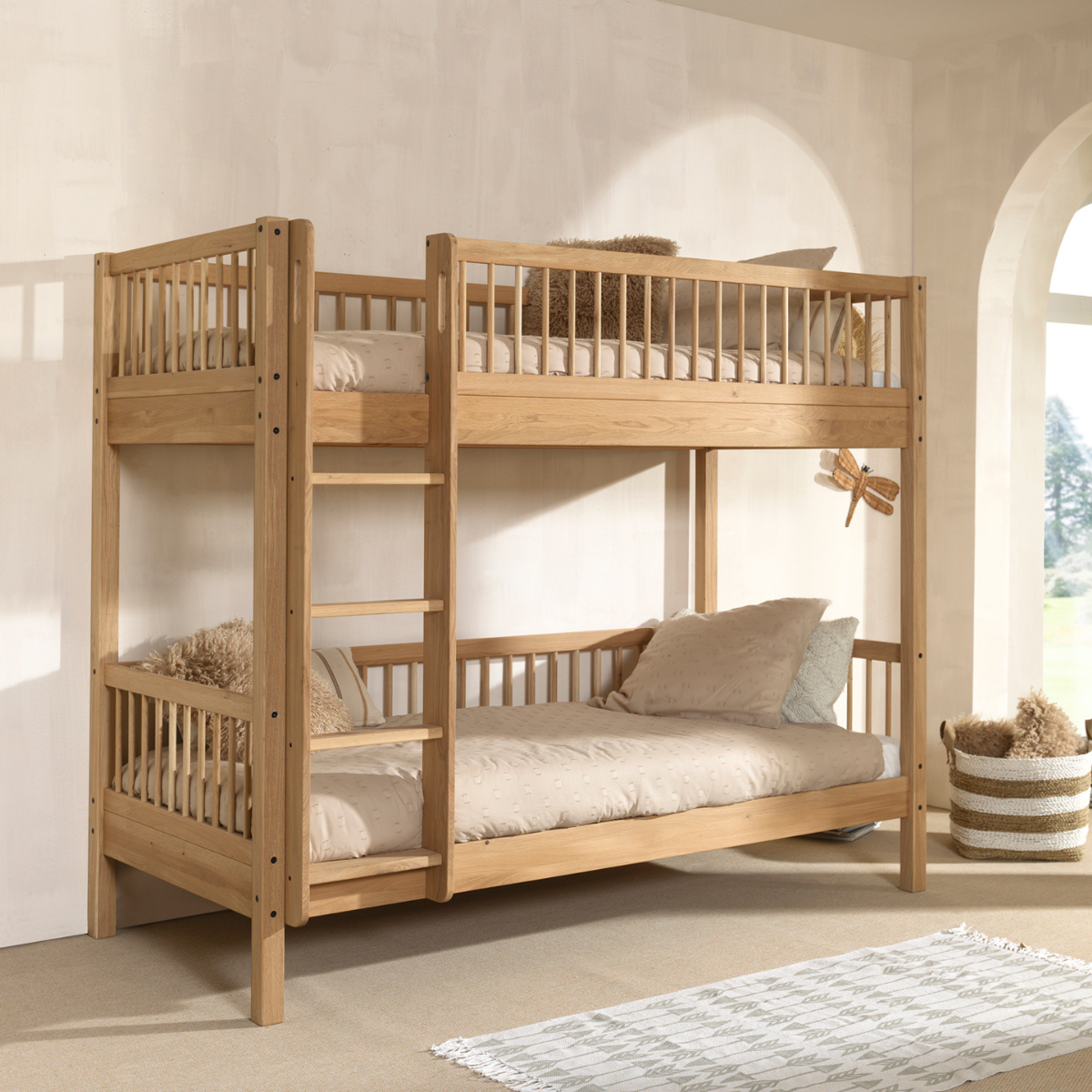VIPACK FORREST European bunk bed 90 x 200cm oak
