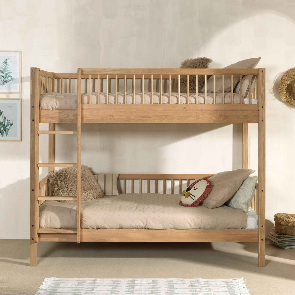 VIPACK FORREST European bunk bed 90 x 200cm oak