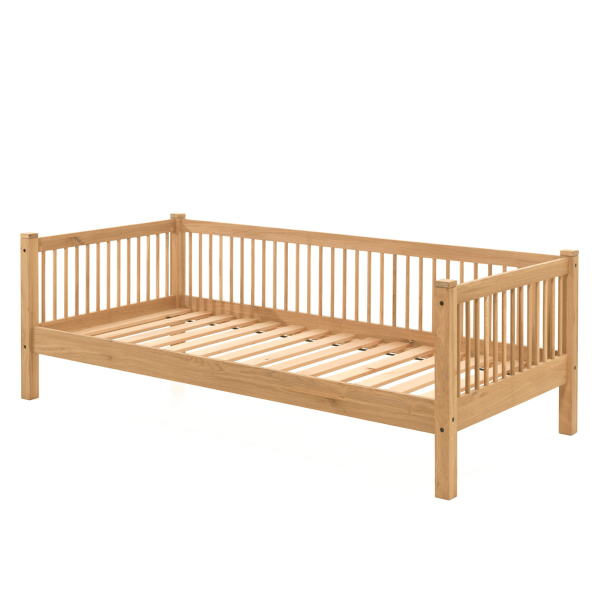 VIPACK FORREST European single cabin bed 90 X 200cm oak inc bed guard