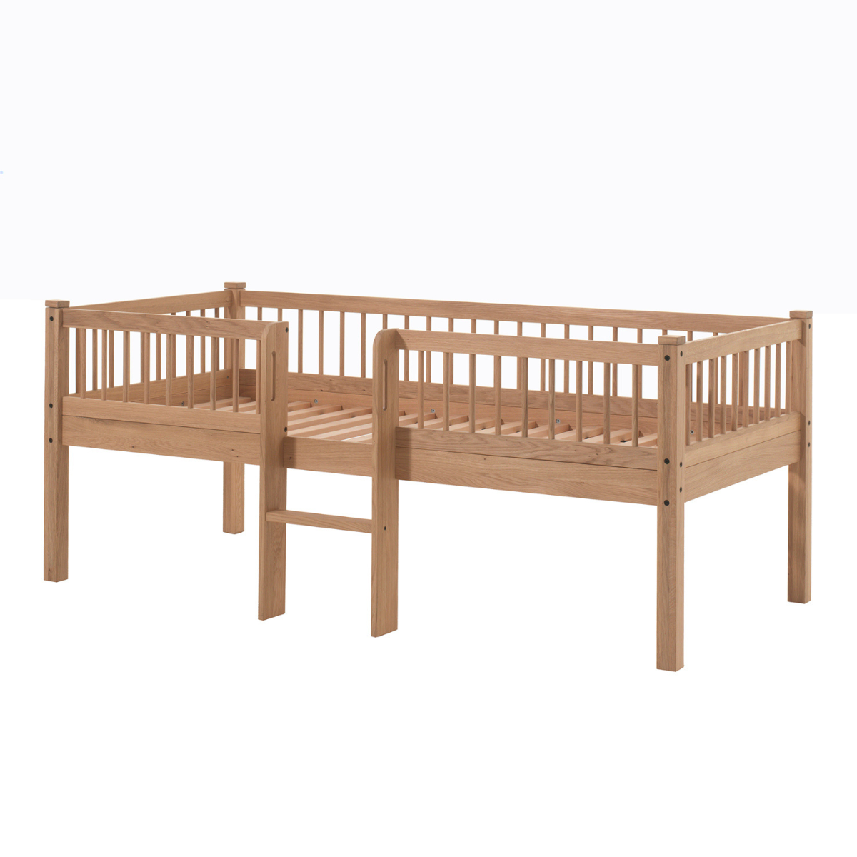 VIPACK FORREST European single mid sleeper low 90 X 200 cm Oak