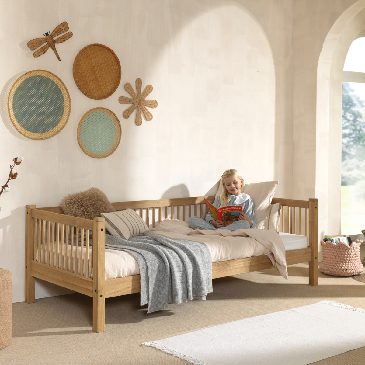 VIPACK FORREST European single cabin bed 90 X 200cm oak
