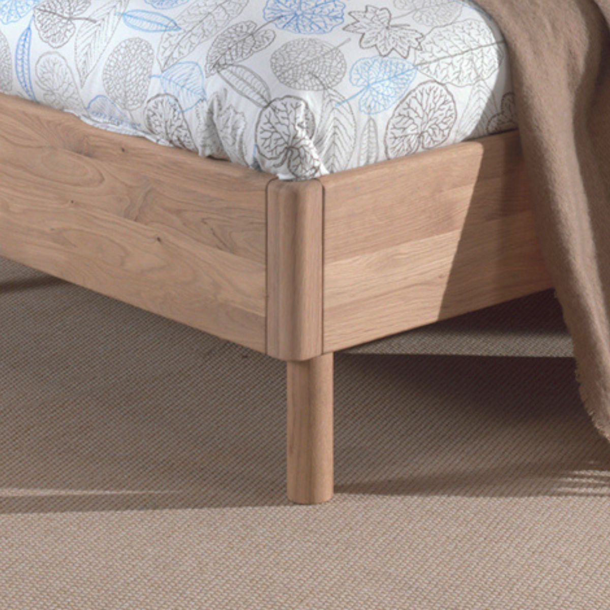 VIPACK FORREST European single bed 90 X 200cm oak