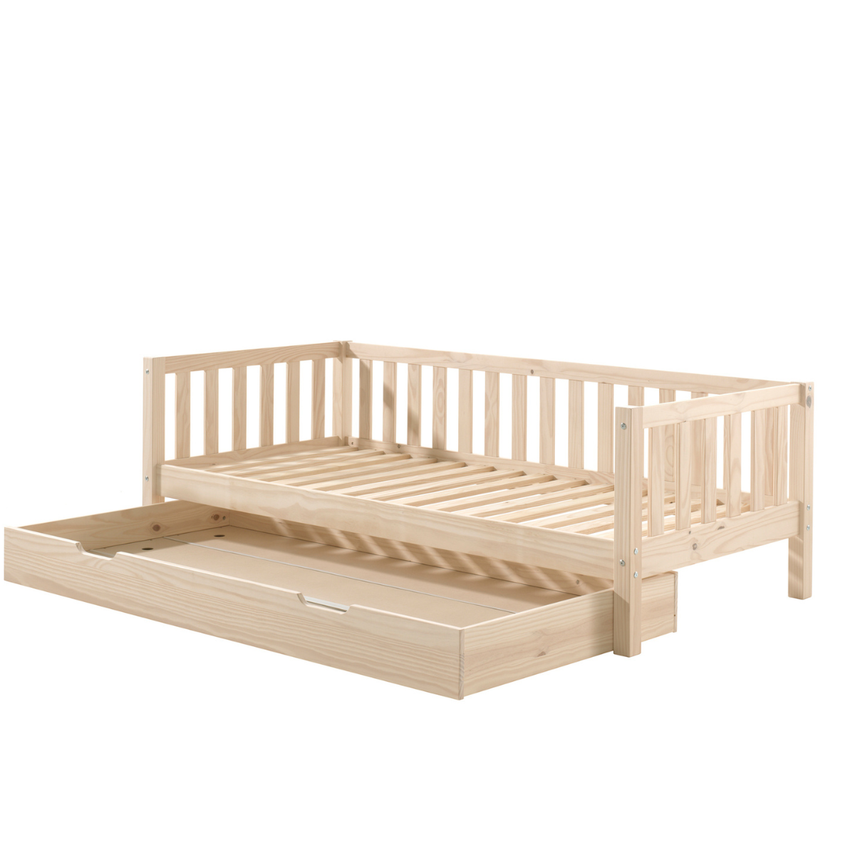 VIPACK FRITZ European single cabin bed 90 X 200cm pine inc storage drawer