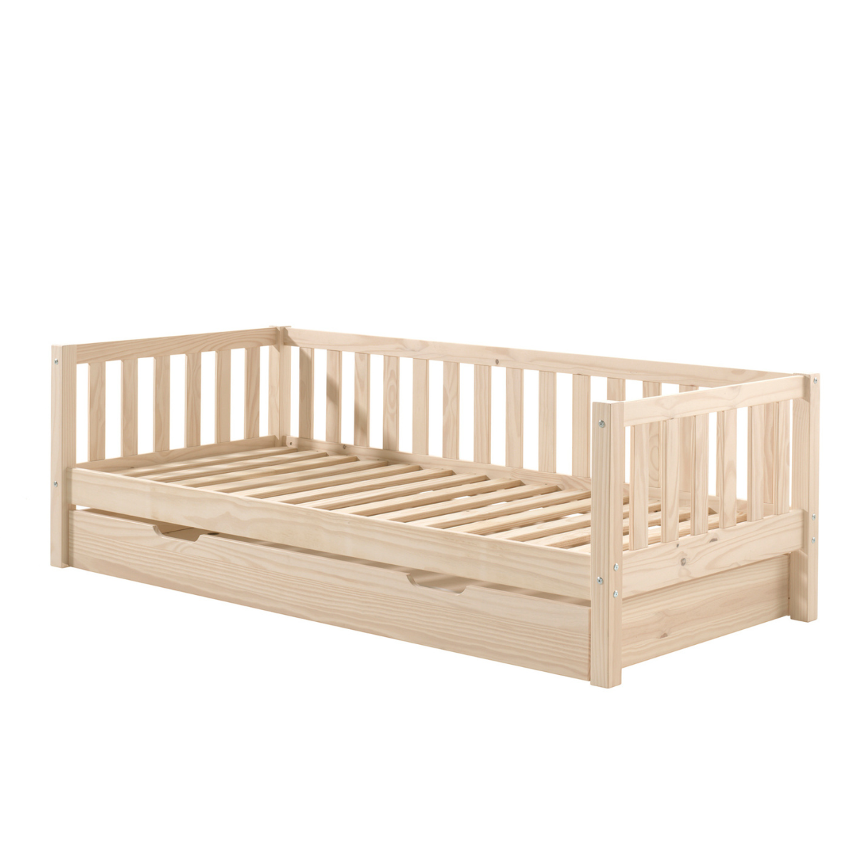 VIPACK FRITZ European single cabin bed 90 X 200cm pine inc storage drawer
