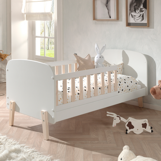 VIPACK JAXX KIDDY toddler bed 140 x 70cm white