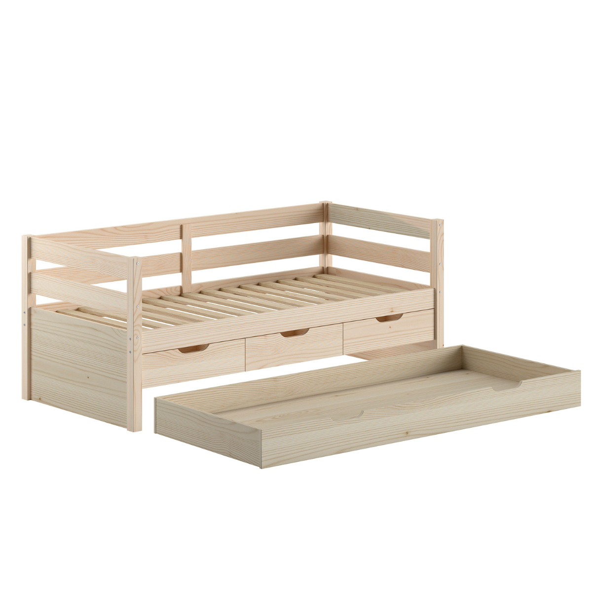 VIPACK MARGRIT European cabin bed 90 X 200 cm milky pine